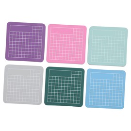 jojofuny 6Pcs Mini Cutting Mats Durable Engraving Cutting Pads for DIY Crafts Gridded Design Lightweight and Non Slip for Sewing Paper Cutting and Carving Projects