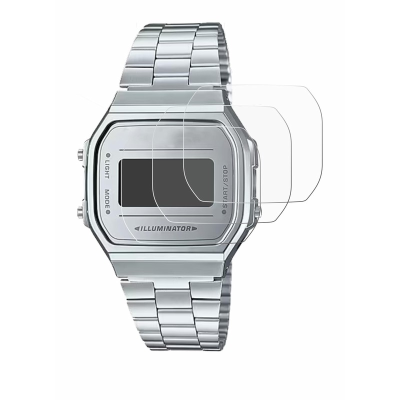 Savvies Pack of 6 Screen Protectors for Casio A168WEM-7EF Ultra