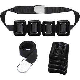 MOPHOEXII Dive Belt with Weights,Coated Lead Diving Weights for Scuba Diving Coated Dive Weights Nylon Dive Belt with Metal Quick Release Buckle for Free Diving-(1lb-3.3lb / 0.5kg-1.5kg) 4pcs