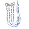 Aleeza Tzitzits with Clips Light Blue and White, tzitziyot tzitzis,
