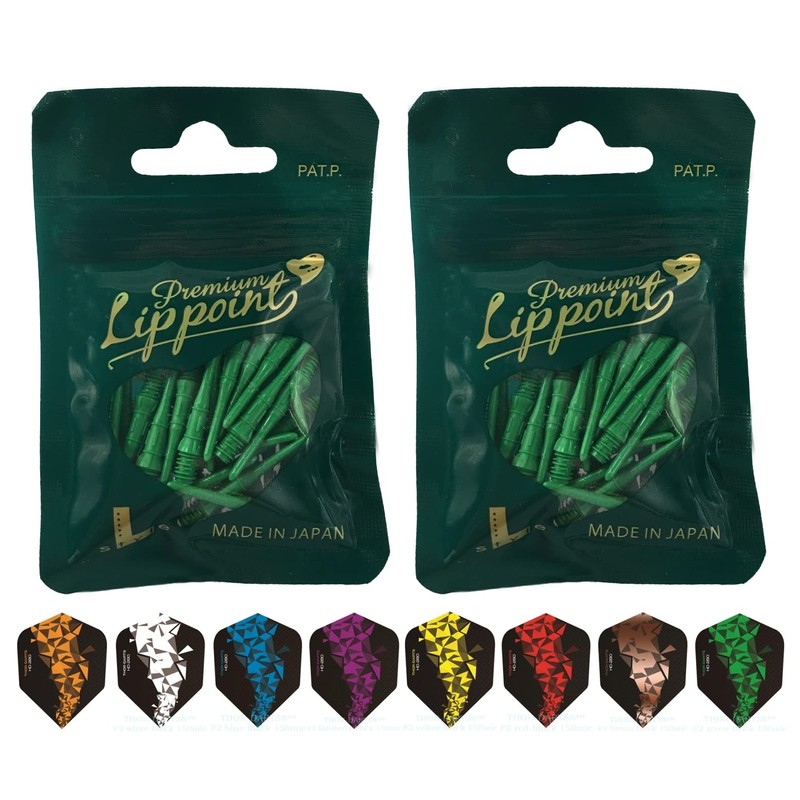 THOR-DARTS L-Style Dart Tips in Double Pack Flights (2 x