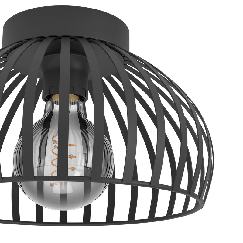 EGLO Ceiling light fixture Mogano 3, flush-mount ceiling lamp in