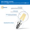 ANWIO G14 LED Globe Filament Bulb E12 Screw Base Dimmable