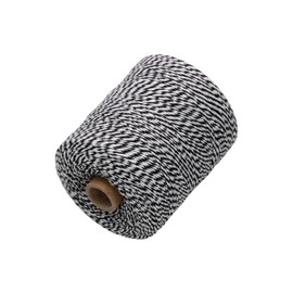 JAM PAPER Twine - Black & White Baker's Twine - 500 Yards - Sold Individually