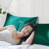 Silky Satin Standard Pillowcases Set of 2, Super Soft and