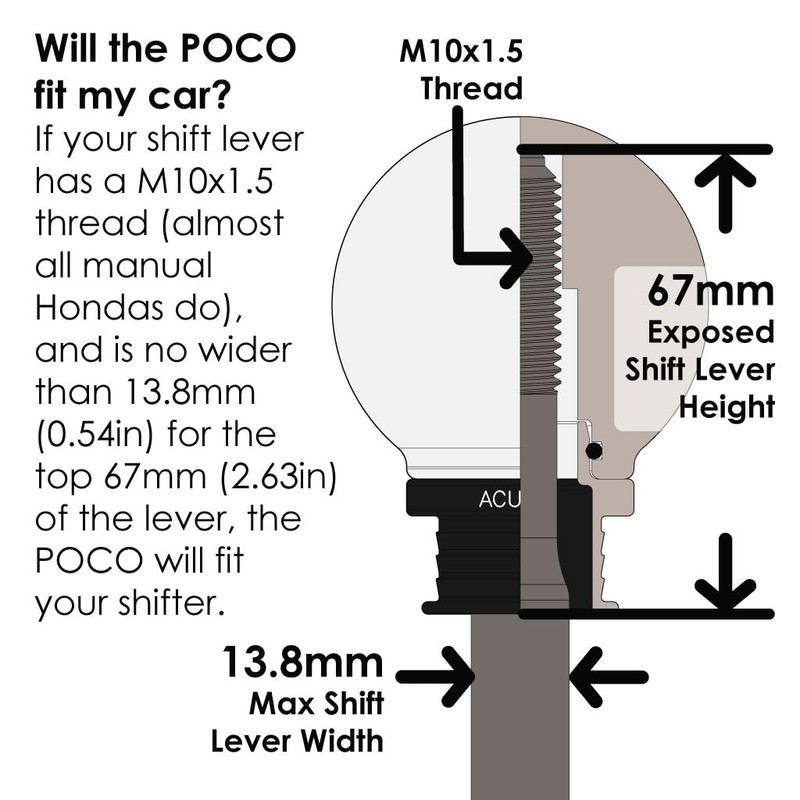 JBD EMPIRE - Acuity Instruments Poco Insulated Low-Profile Shift Knob