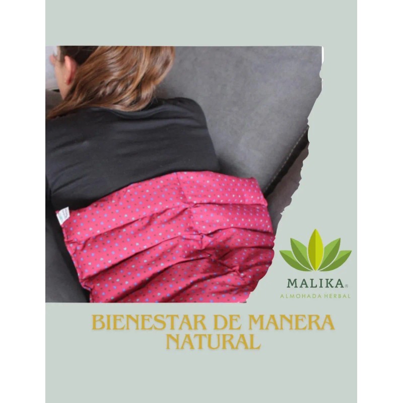 Malika Cojín / Compresa Térmica Herbal Lumbar Con Semillas
