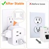 20Pcs Transparent Loose Outlet Fix Plug, Wall Socket Fixer, Adapter