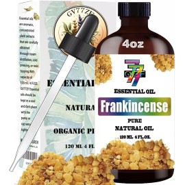 Frankincense Essential Oil 4oz Aceite esencial de incienso 100% puro y natural, de grado terapéutico prém