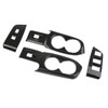 crosselec Carbon Fiber Window Lift Switch Panel Rear Cup Holder