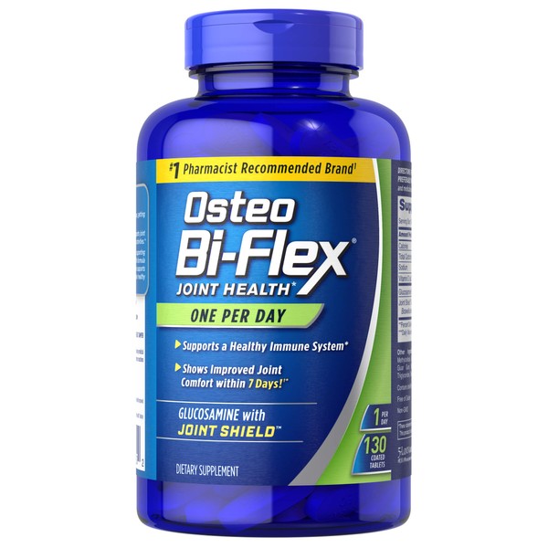 Osteo Bi-Flex Glucosamine with Vitamin D, One Per Day by Osteo Bi-flex, Joint Health,130 Coated Tablets, 130 Count
