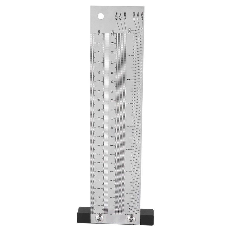 Ultra Precision Marking Ruler Stainless Steel Woodworking Scribing Ruler Gauging