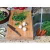 Lipper International Bamboo Wood Over-The-Sink/Stove Kitchen Cutting and Serving Board,