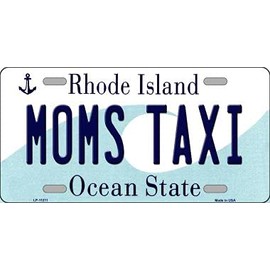 Moms Taxi Rhode Island Novelty Metal Vanity License Plate Tag LP-11211