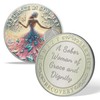 deDecoml Elegant Sobriety Challenge Coin for Women with Inspirational Design