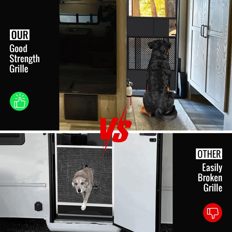 AUH Upgraded RV Screen Door Protector for Dogs, Universal RV