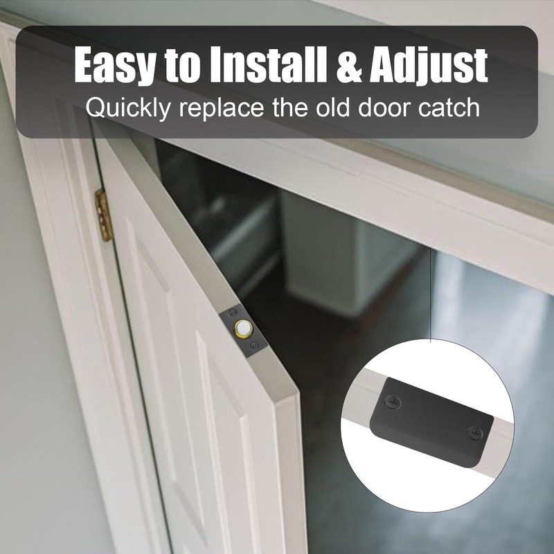 Upgraded Magnet Door Catch, Adjustable Strong Magnetic Ball Catch for