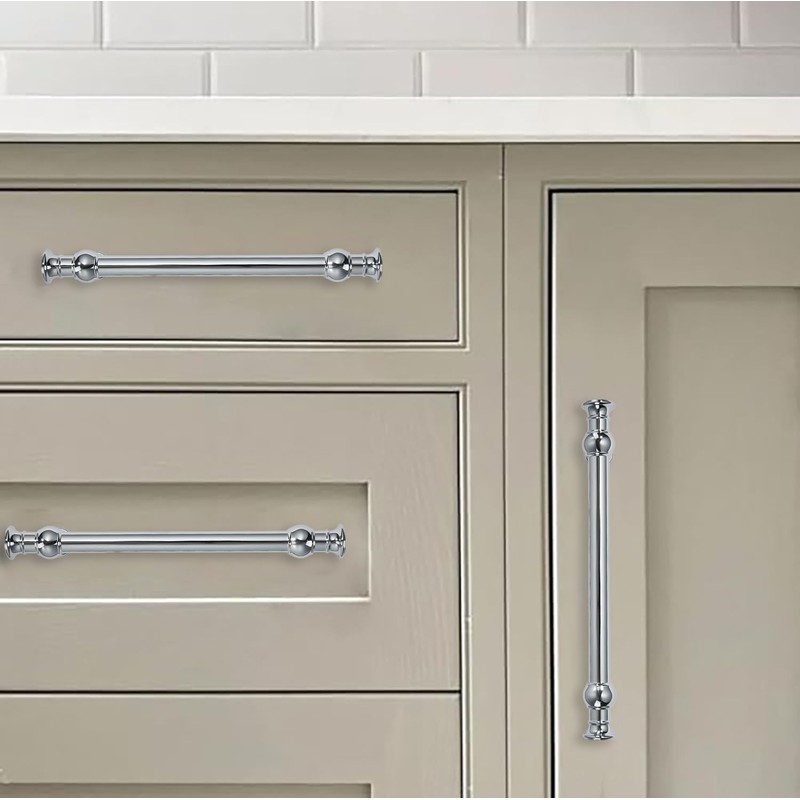 CABDM 10 Pack 5 Inch Hole Center Polished Chrome Cabinet