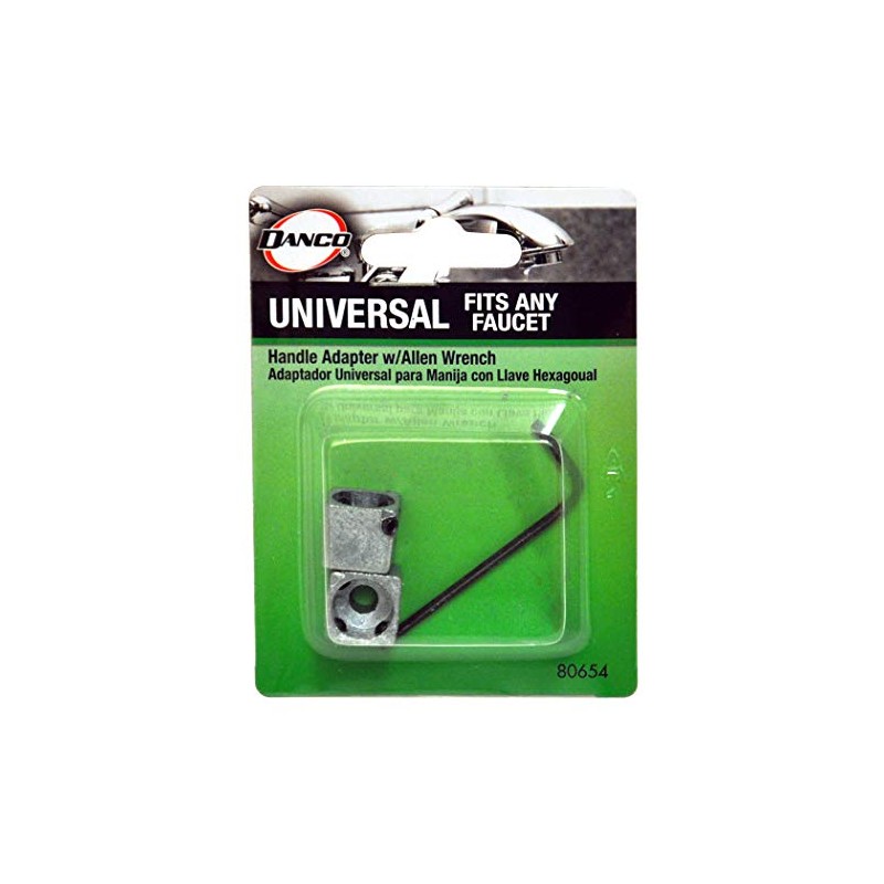 Danco 80654 Universal Faucet Handle Adapter, Metal, Stainless Steel, No