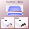 Lavinda 48W Nail Lamp, Rechargeable Cordless UV Light for Gel