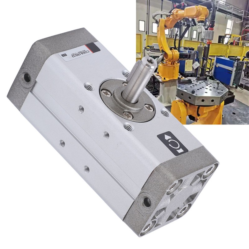 Pneumatic Rotary Actuator Aluminum Alloy Double Sealing Powerful Rack Type