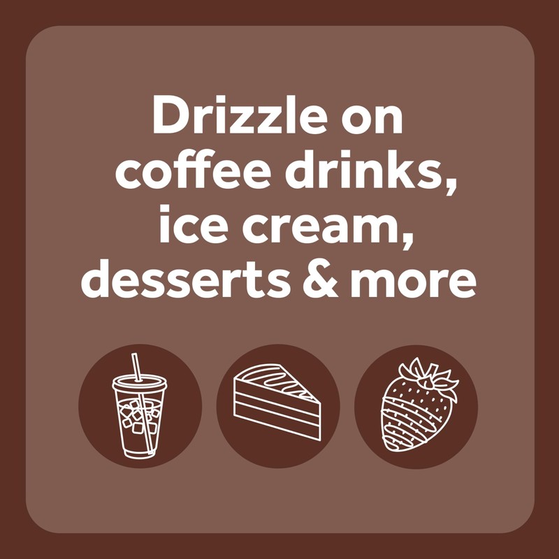 Smucker’s Drizzle Chocolate Flavored Syrup, 20 Oz. Squeeze Bottles (Pack