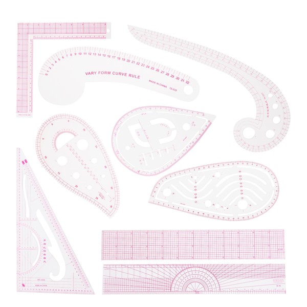 9 Styles Cutting Ruler, Curve Ruler, Sewing Gauge, Sewing Gauge,