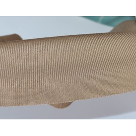 TinaKim Ribbing Knit Fabric,Waistbands Collar Cuffs Trim Material (Strip of Khaki, 40x8in)