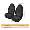 Talayituse Black Leopard Print Car Seat Covers 2pcs/Set High Back