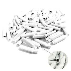 Low Voltage Wire Connectors, White Dry B-Connectors Telephone Alarm Wire Crimp Bean Type Splices (100Pcs)