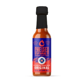CHELSEA FIRE Wicked Hot Original Hot Sauce – Sweet and Spicy Tropical Heat, Gourmet Hot Sauce with Fresh Original Flavor – Perfect for Grilling, Marinades, and Dipping – 5 FL OZ Bottle