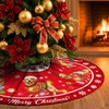 Golden Retriever Christmas Tree Skirt 48 Inch for Indoor Outdoor
