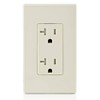 Leviton 20 Amp Decora Tamper-Resistant Duplex Electrical Wall Outlet, T5825,