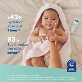 Mustela Stelatopia Eczema-Prone Skin Emollient Baby Face Cream - Face Moisturizer with Natural Avocado & Sunflower Oil - Fragrance-Free - 1.35 Fl Oz (Pack of 1)