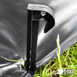 Elixir Gardens Hooked Net Pegs, Fish Pond, Camping Tent, Bird Cage, Football | Quantities available from 10 to 1,250 | x 30