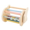 Wooden Rattle Rolling Drum Logic Thinking Hand Eye Coordination Safe
