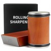 Rolling Knife Sharpener Kit - Premium Solid Wood with Magnetic