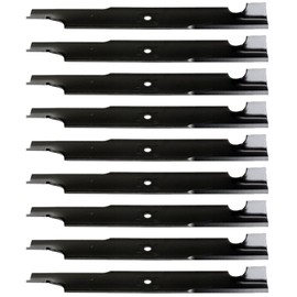 USA Mower Blades (9 U11108BP Standard Medium Lift for Great Dane D18037 GDU10231 Length 18in. Width 2-1/2in. Thickness .200in. Center Hole 5/8in. 36in. and 52in. Deck