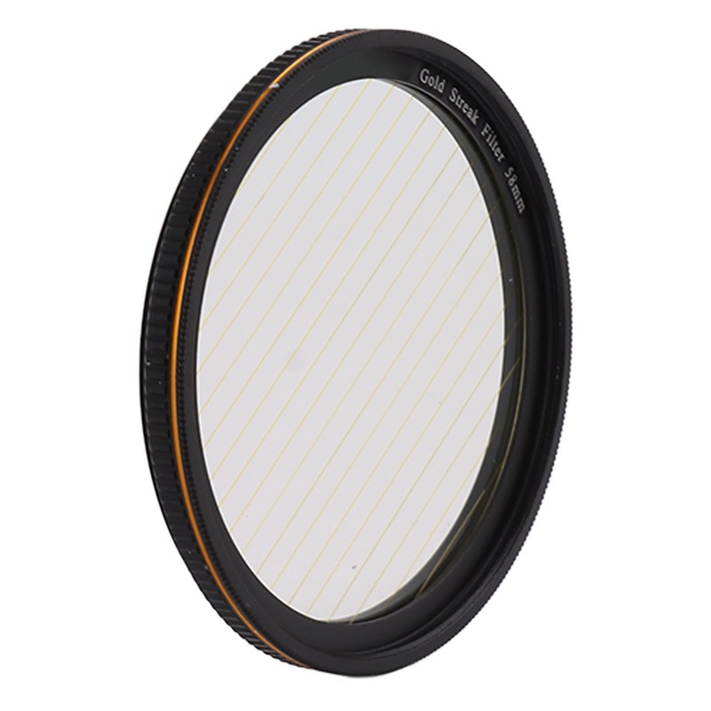 Gold Streak Filter Light Flare Effect Filter Optical Glass Camera