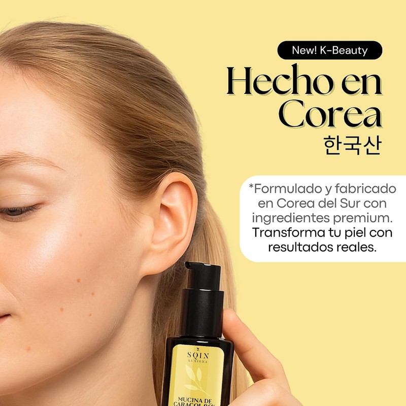 Sqin Luxiena Serum Baba de Caracol Coreano, Mucina de Caracol