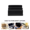 FUNOMOCYA Vertical Laptop Stand Plastic Dual Slot Desktop Holder for
