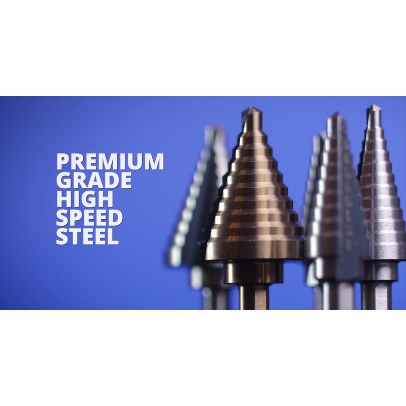 Drill America HSS Black & Gold Step Drill Bit with