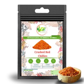 D&S Hela Product Crushed Red Chile Peppers, Super Hot Chili Pepper Flakes Pure Crushed, Hot Red Chile Pepper Flakes for Spicy Cooking 3.5 oz