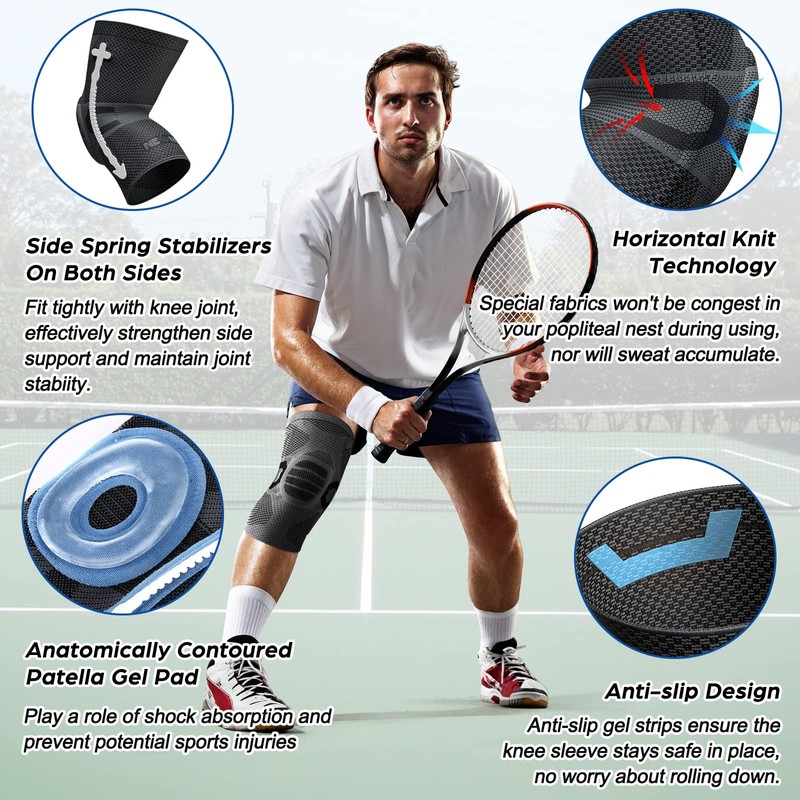 NEENCA Professional Knee Brace for Knee Pain, Compression Knee Sleeve