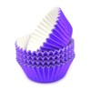 Mombake Standard Purple Foil Cupcake Cases Liners Muffin Baking Cups