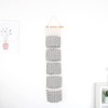 SagaSave Door Hanging Storage Bag Closet Organizer Canvas 5 Pockets
