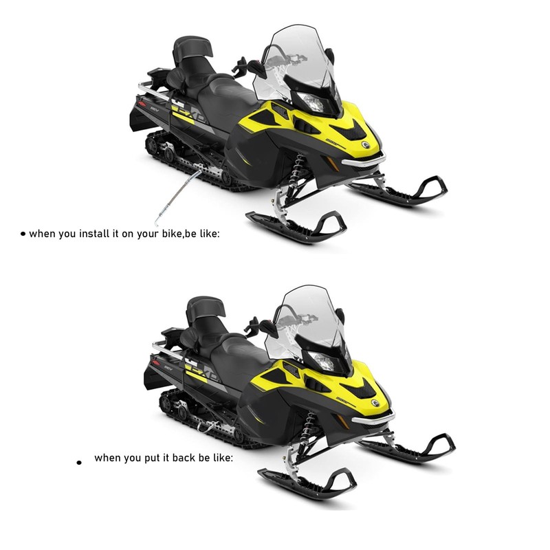 Ccscyua Snowmobile Ice Scratchers Reverse Replacement Kit for Polaris Skidoo