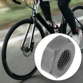 Briny River 8 Pieces 3/8 Inch Bicycle Axle Nuts for Urban Commuter Vehicles Mountain Bikes Bicycle