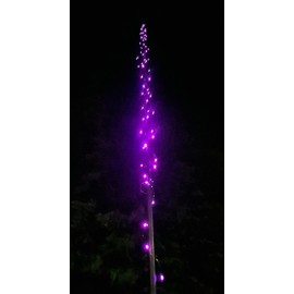 Caravan Flag Pole Solar LED KIT (Pink)