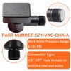 RV Vacuum Breaker Check Valve,571-VAC-CHK-A Camper RV Black Tank Check